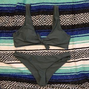 Tied top bathing suit